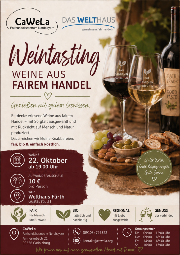Weintasting im Welthaus